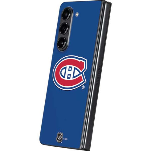 NHL Montreal Canadiens Solid Background Galaxy Z Fold5 5G Skin